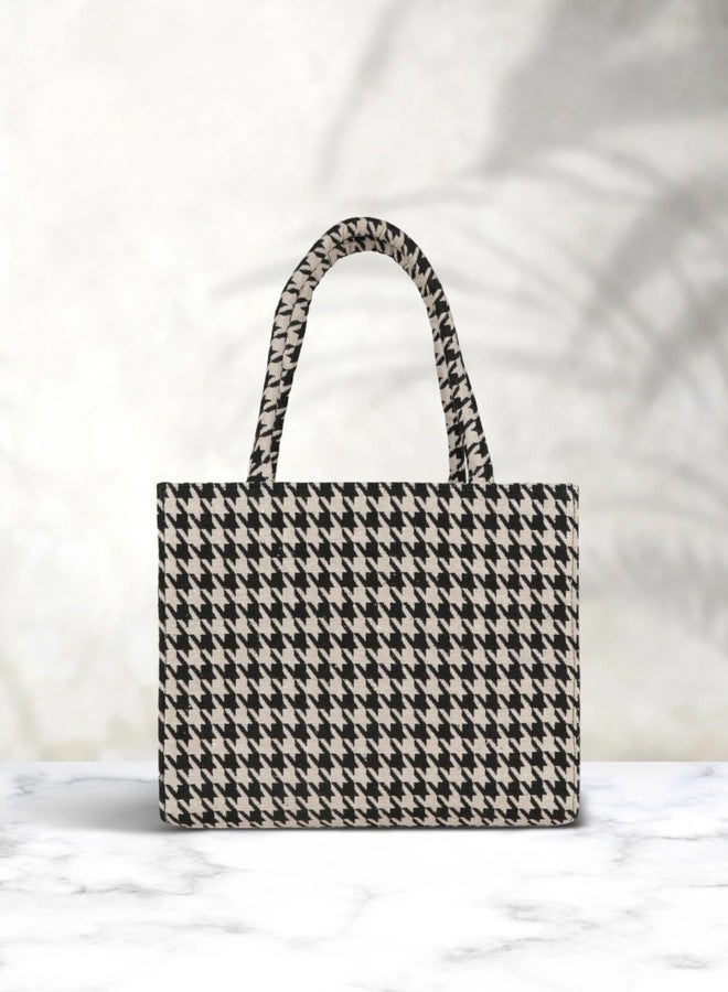 Dcozi Women's Tote Bags Stylish Handbags for Office, College & Party Use | Trendy Shoulder Bag for Work, Casual & Evening | Durable, Lightweight & Fashionable Tote for Women Medium Size -TB15 (Black) - Image 4